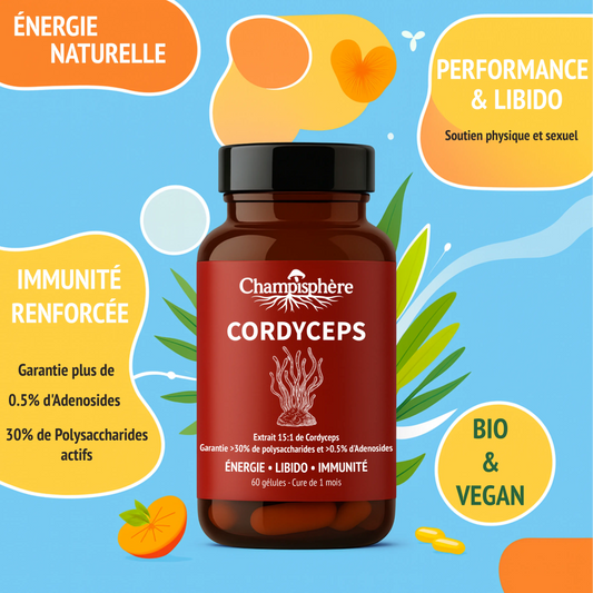 Gélules Cordyceps Énergie ● Libido ● Immunité