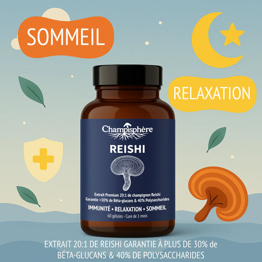 Gélules Reishi Immunité ● Relaxation ● Sommeil