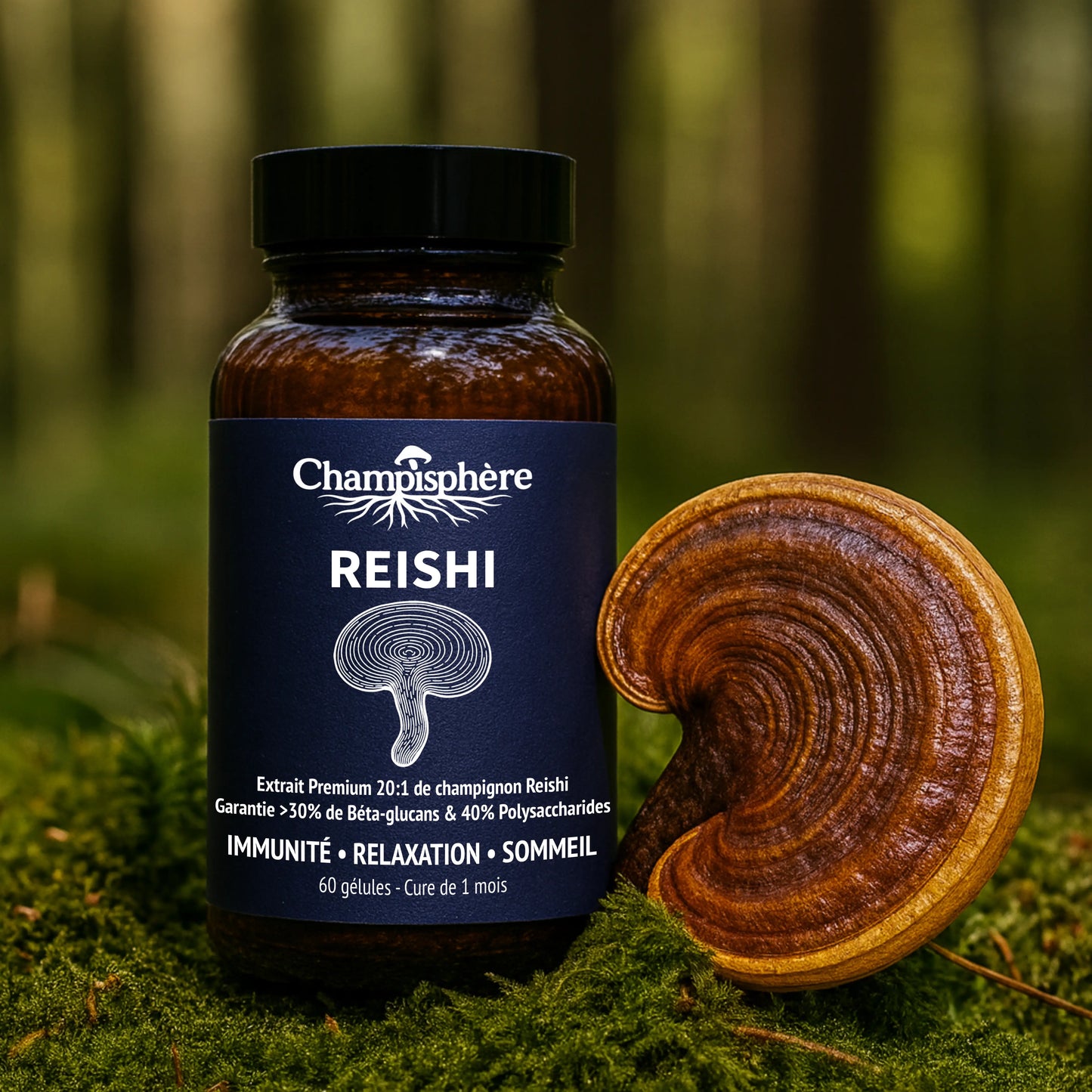 Gélules Reishi Immunité ● Relaxation ● Sommeil