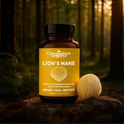 Gélules Lion's mane Mémoire ● Focus ● Réactivité